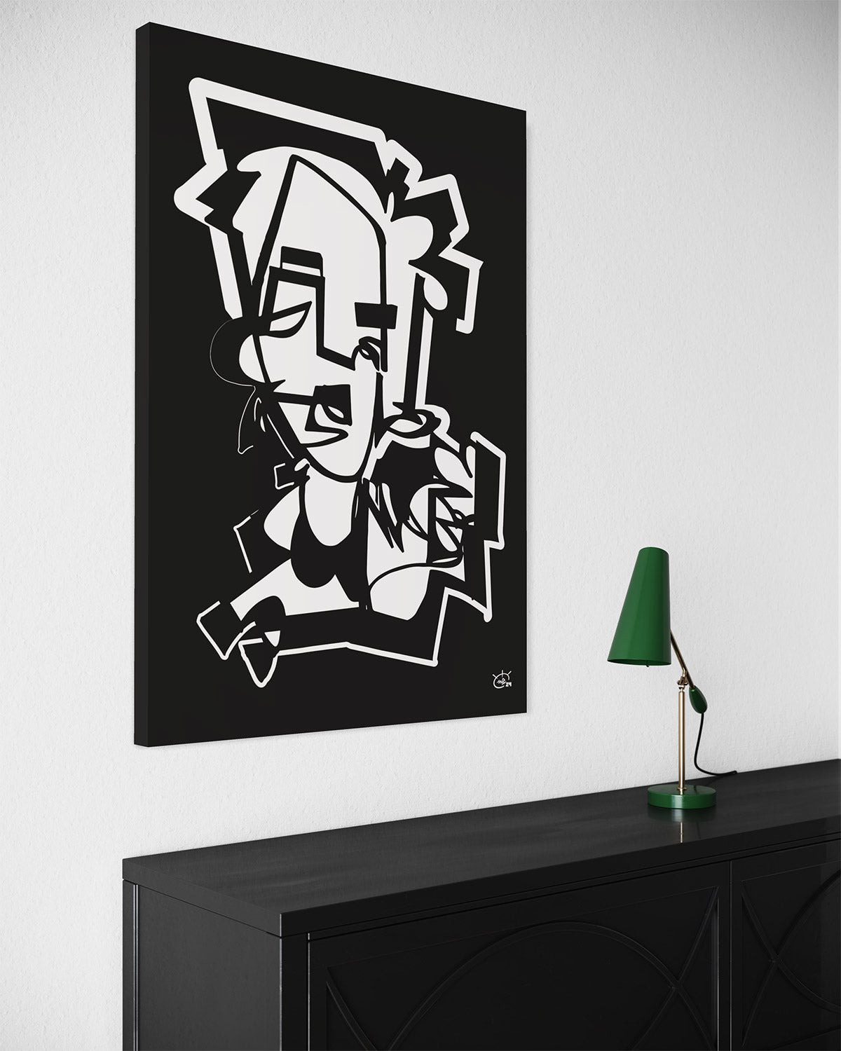 PENNYFOX | One line modern canvas art print