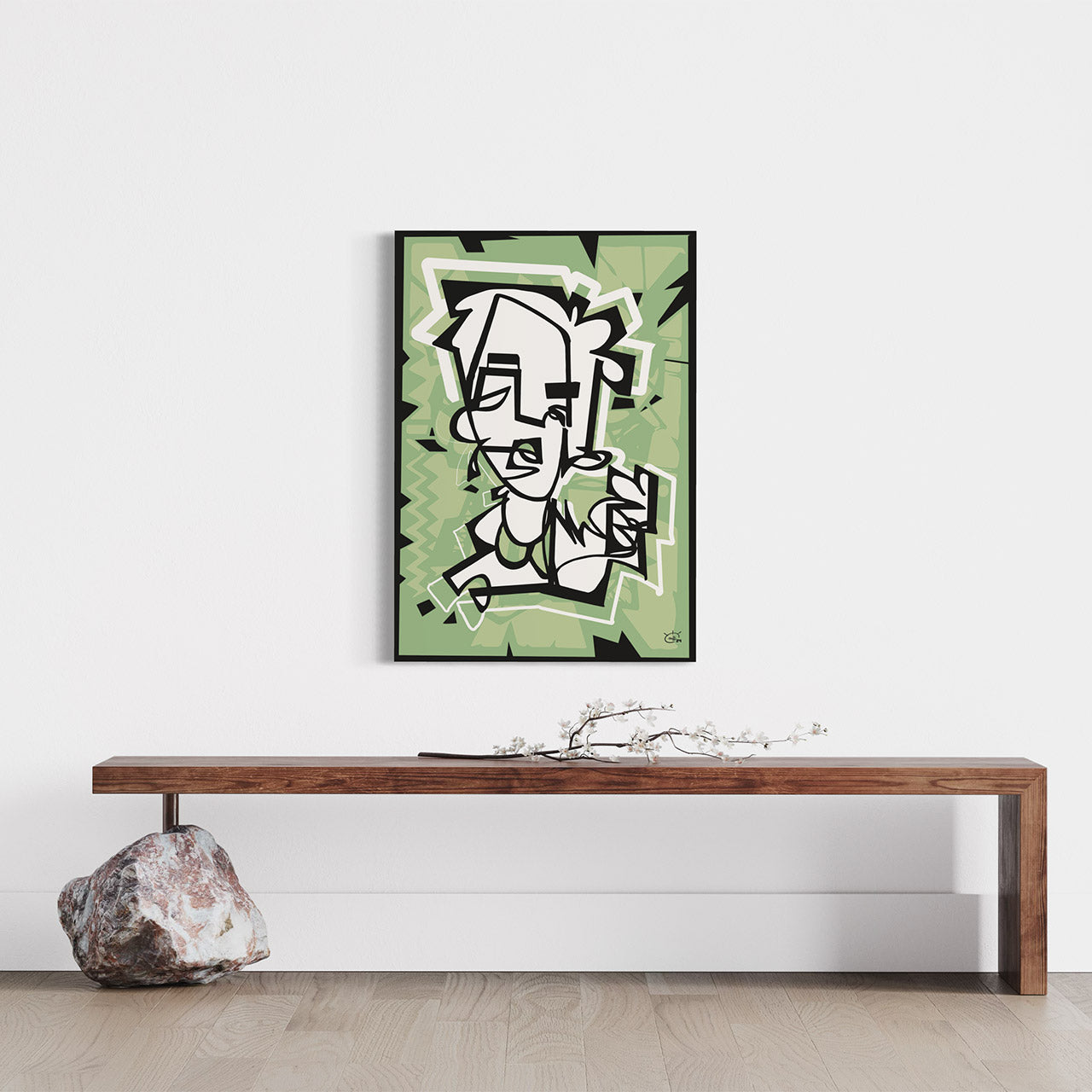 PENNYFOX | One line modern canvas art print