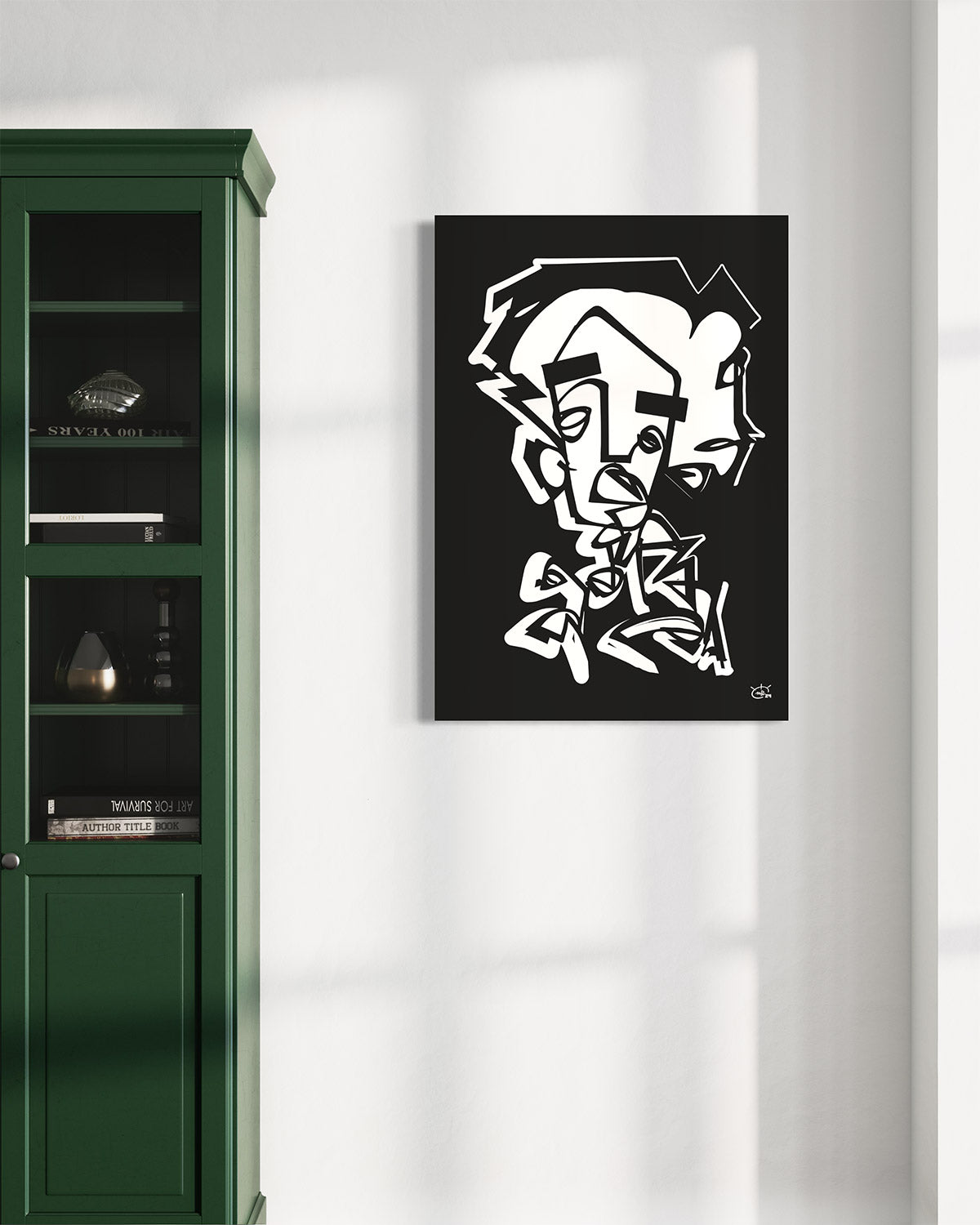 SAY WHAT | Continuous line modern canvas art print