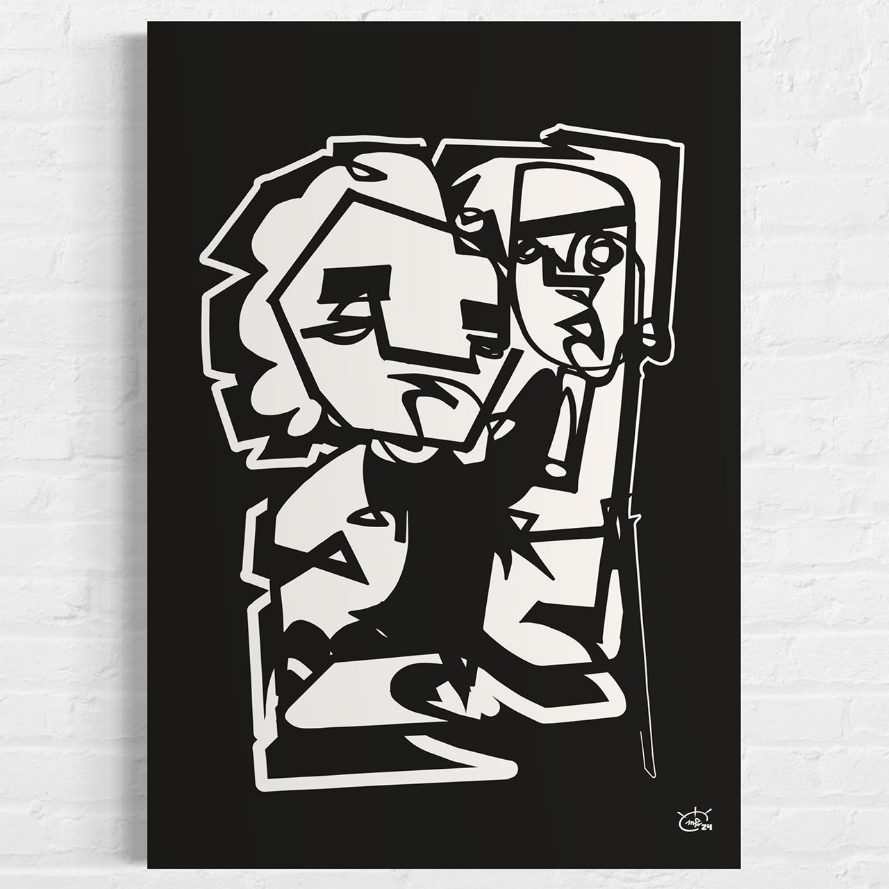 STOP COMPLAINING | One line abstract art poster