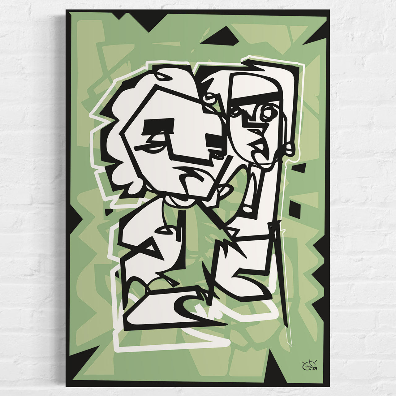 STOP COMPLAINING | One line abstract art poster
