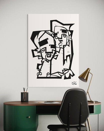 THE HUG | Canvas print