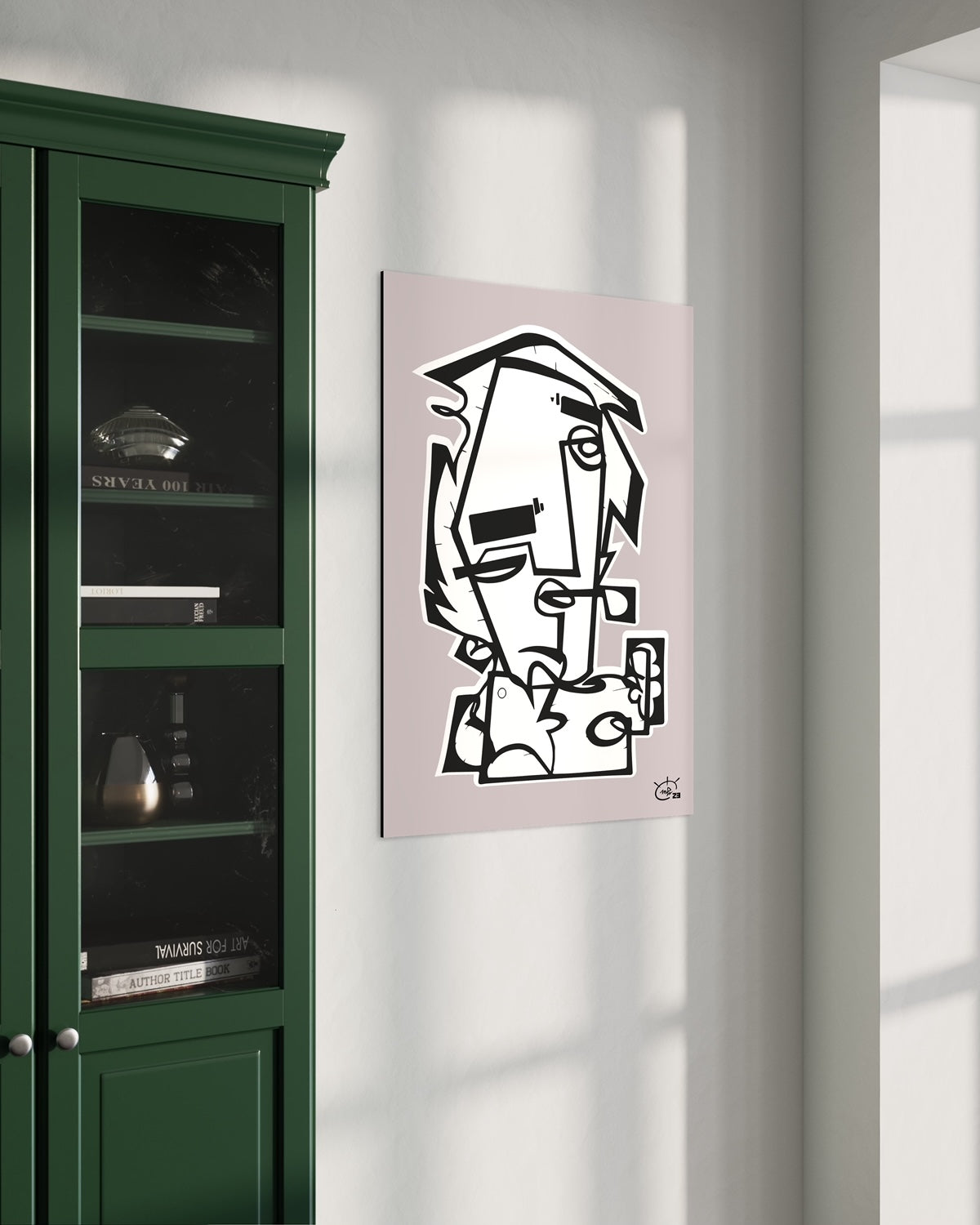 THE PIPE | Contemporary stylized cubism art poster