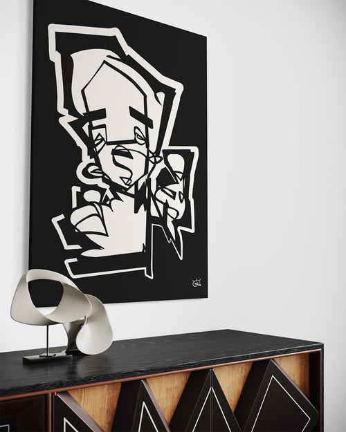 Thumber by Markus Haertel Oneline Abstract Modern Fine Art Print