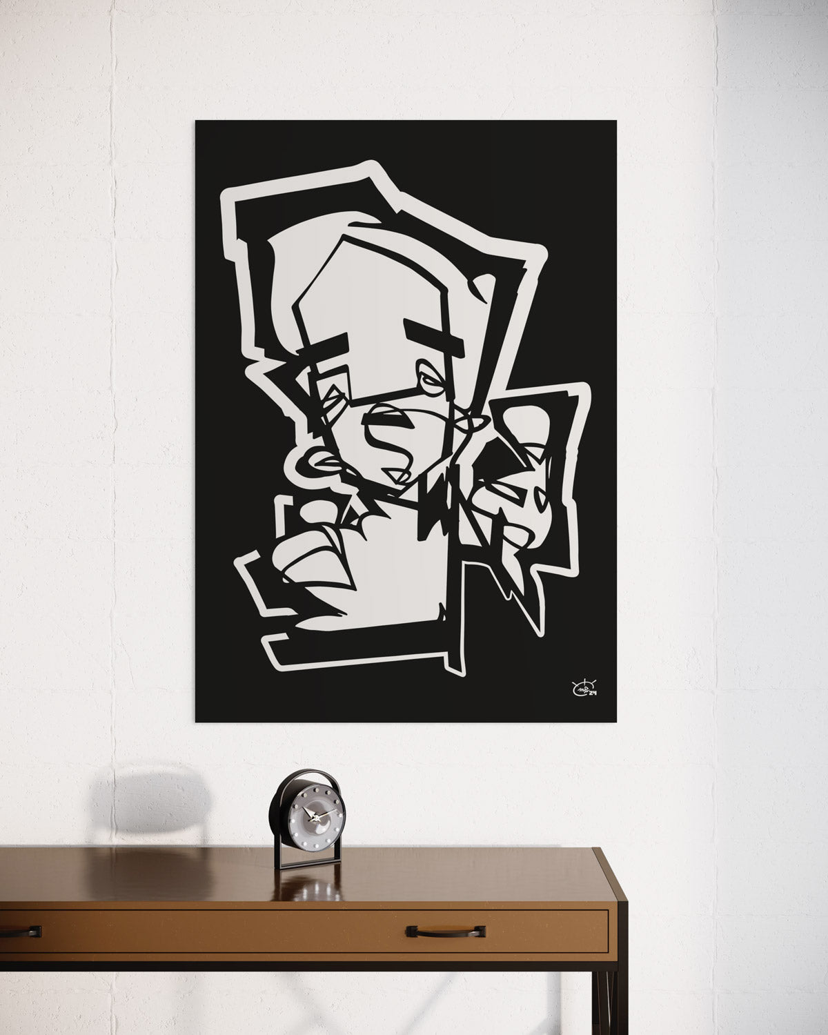 THUMBER | Single line graphic art poster