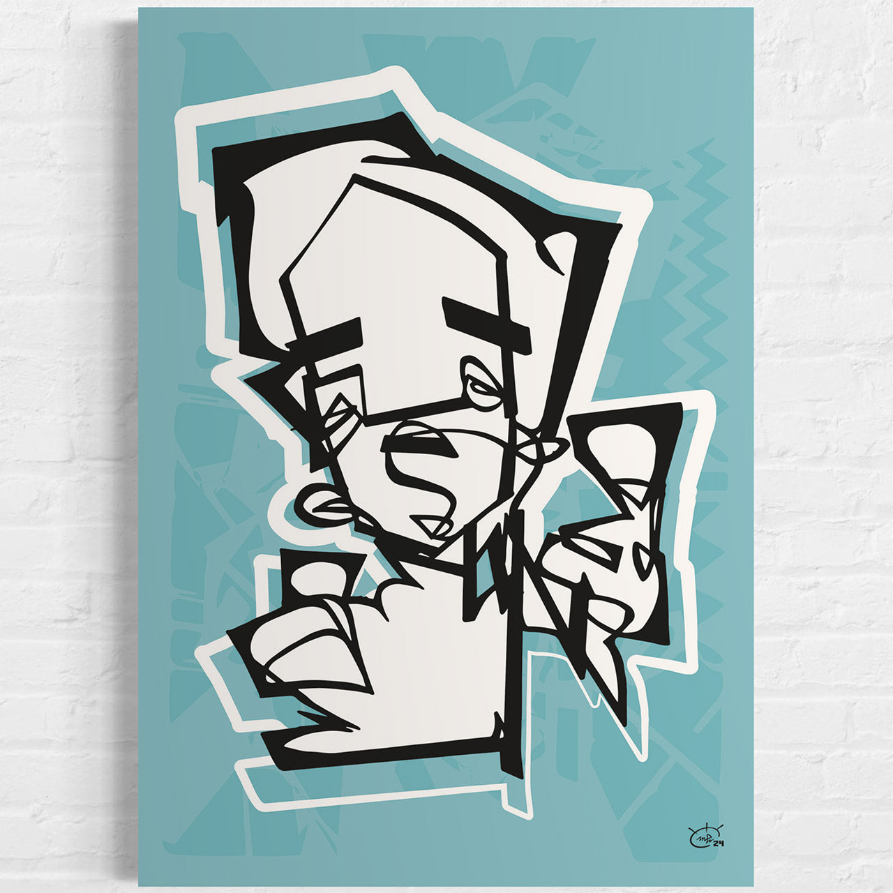 THUMBER | Single line graphic art poster