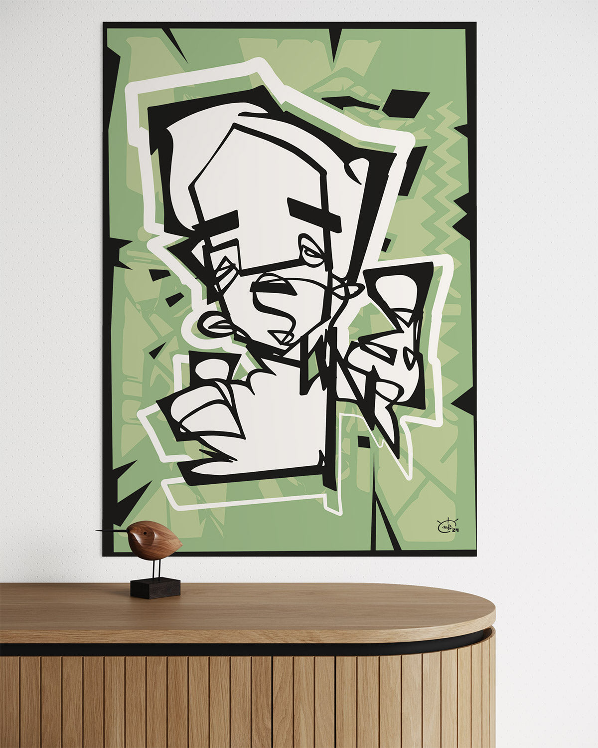 THUMBER | Single line graphic art poster