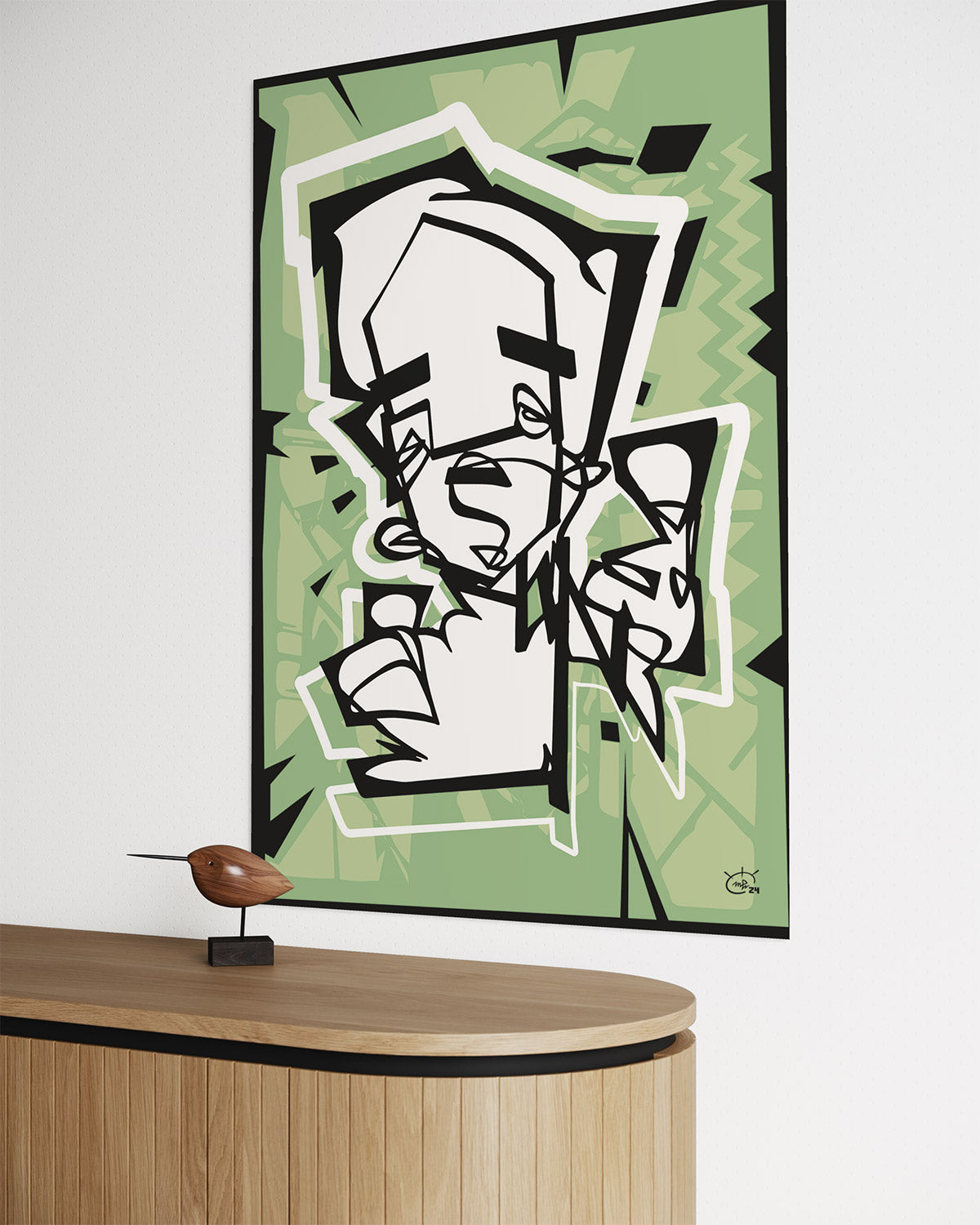 THUMBER | Single line graphic art poster