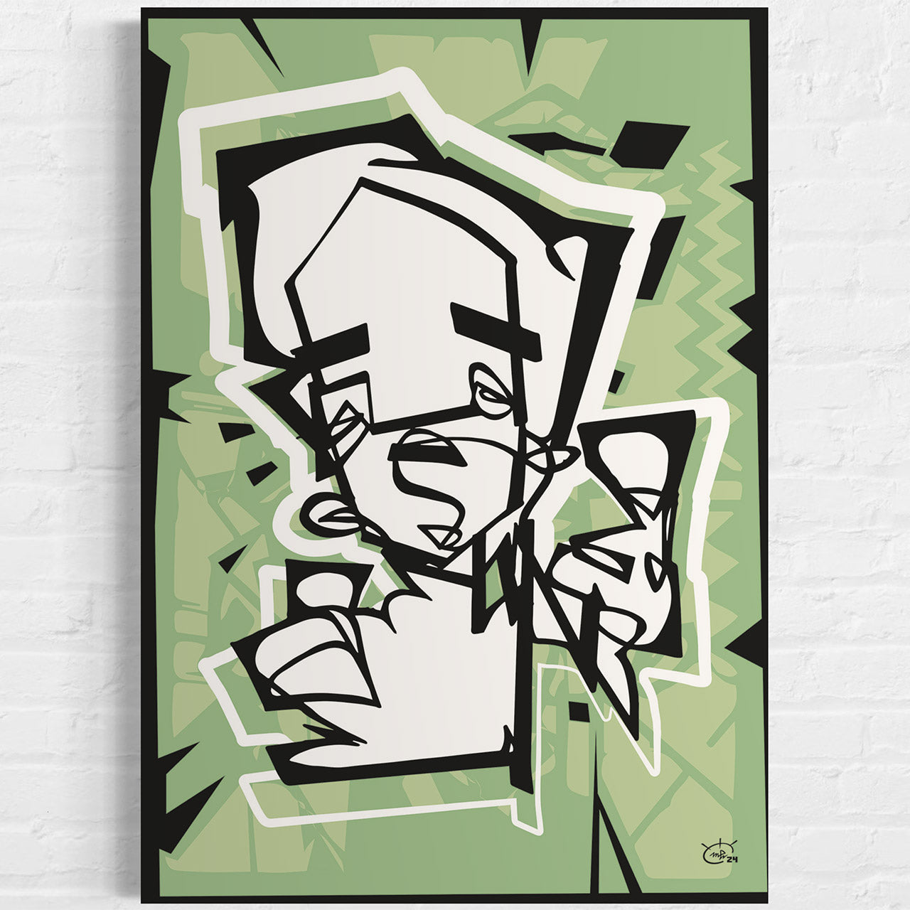 THUMBER | Single line graphic art poster