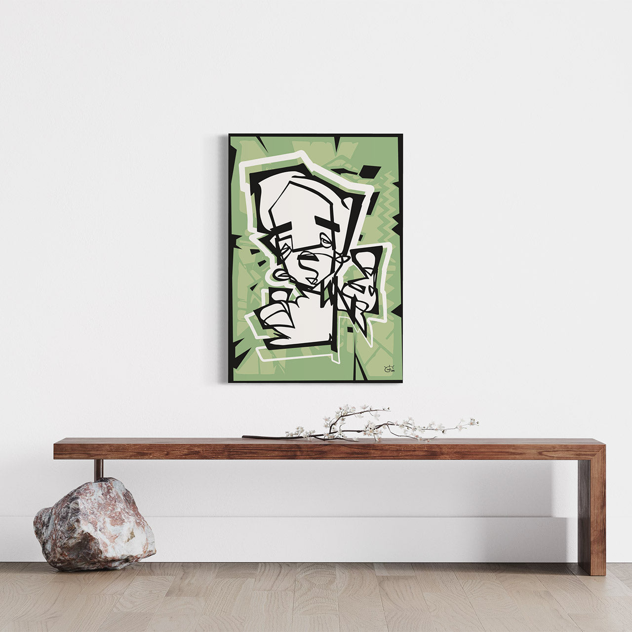 THUMBER | Single line graphic art poster