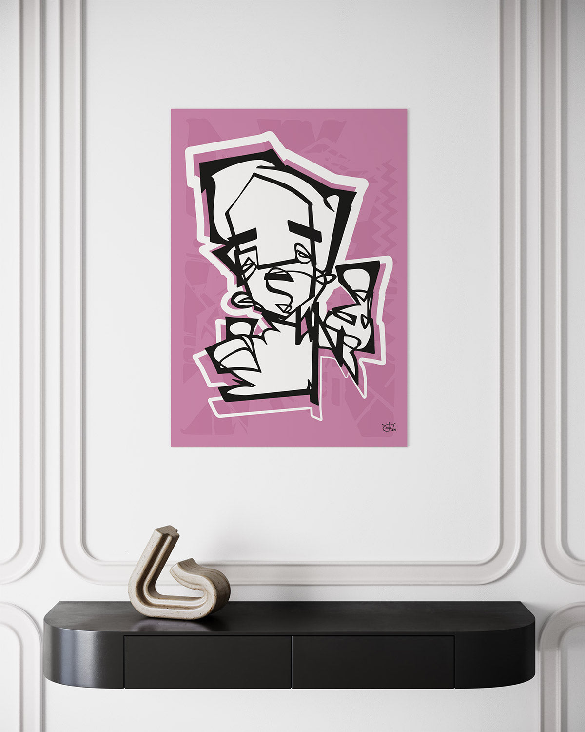 THUMBER | Single line graphic art poster