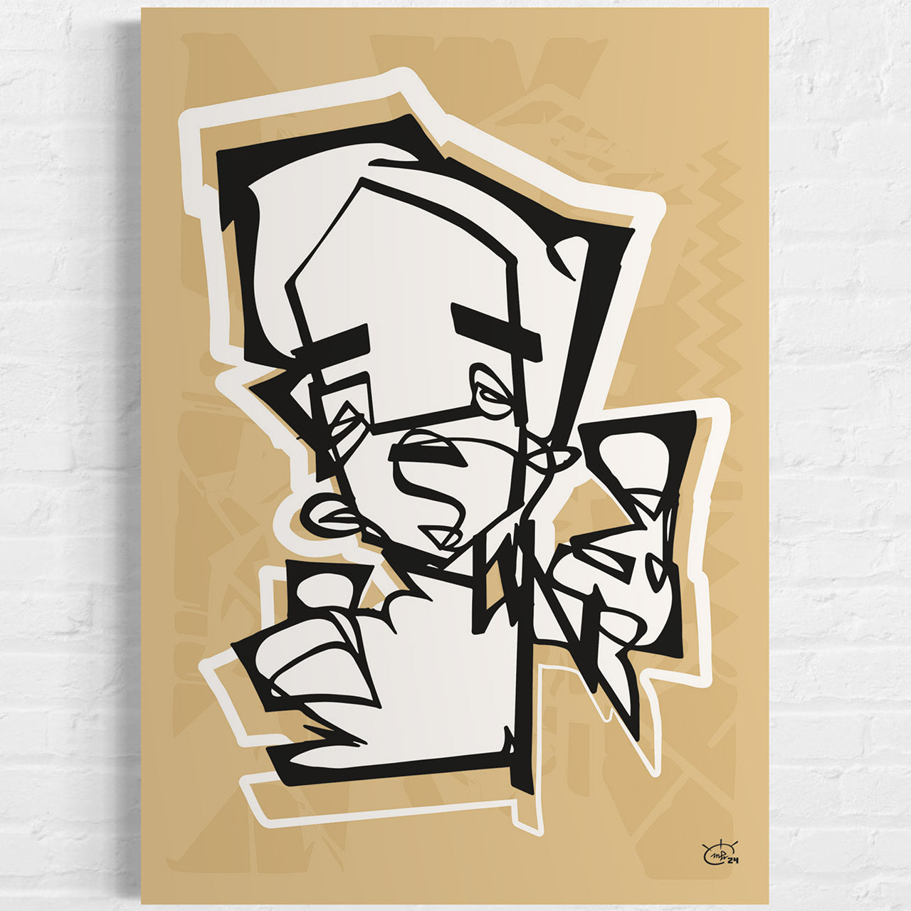 THUMBER | Single line graphic art poster