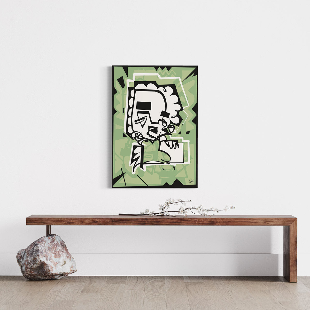 UNBOXING THE HEDGEHOG | One line stylized art poster
