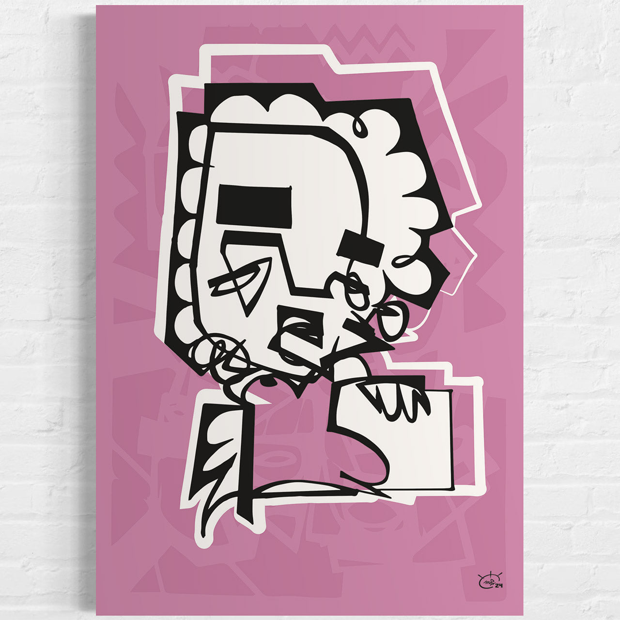 UNBOXING THE HEDGEHOG | One line stylized art poster