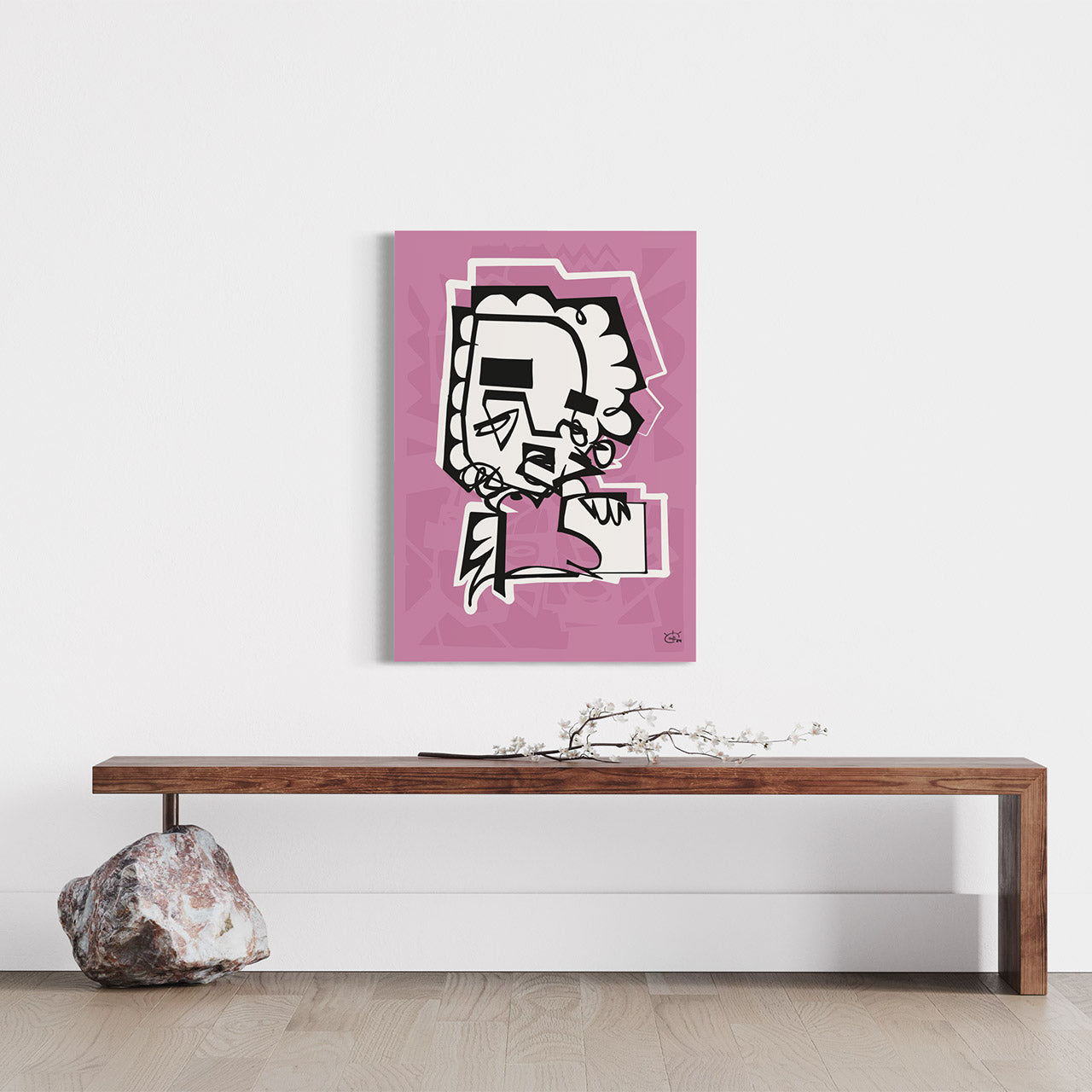 UNBOXING THE HEDGEHOG | One line stylized art poster