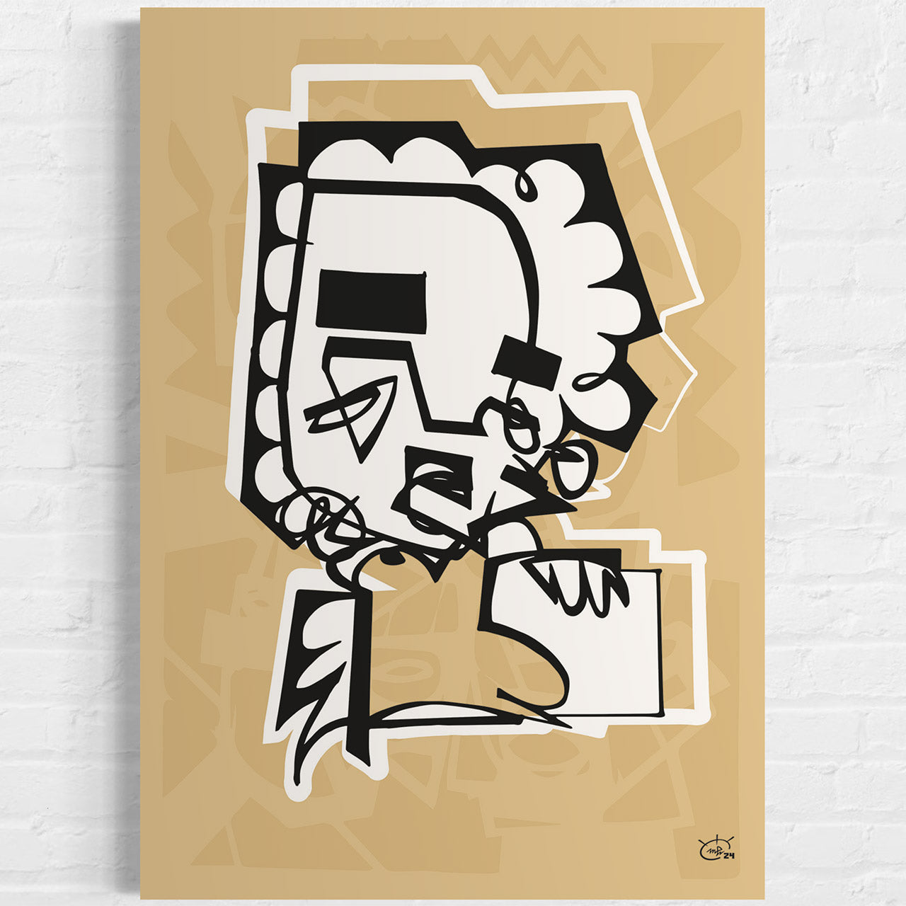 UNBOXING THE HEDGEHOG | One line stylized art poster