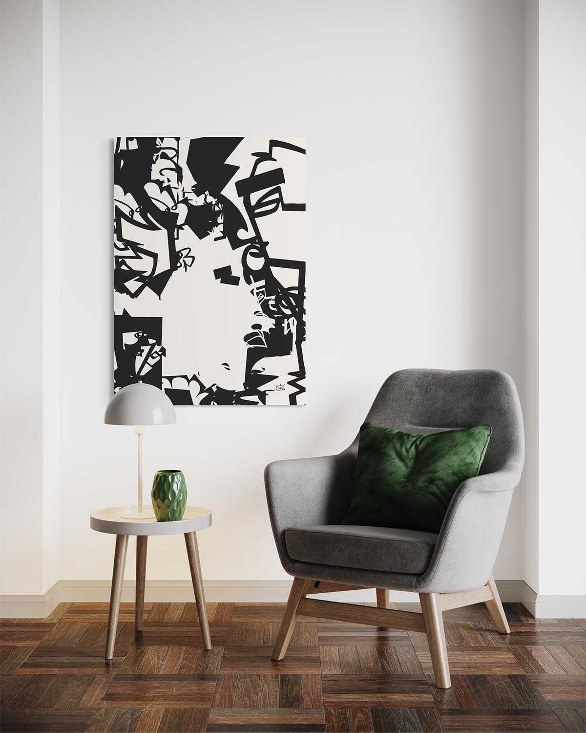 URBAN JUNGLE V01 | Modern stylized canvas art print