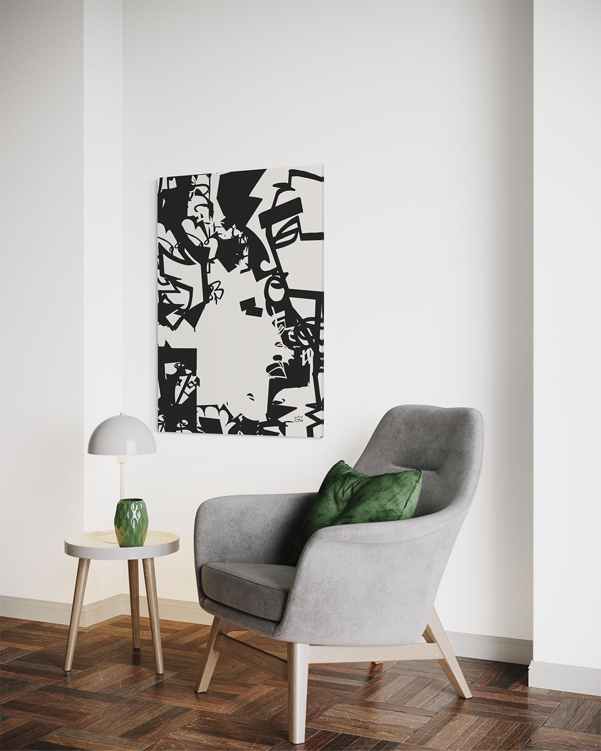 URBAN JUNGLE V01 | Modern stylized canvas art print