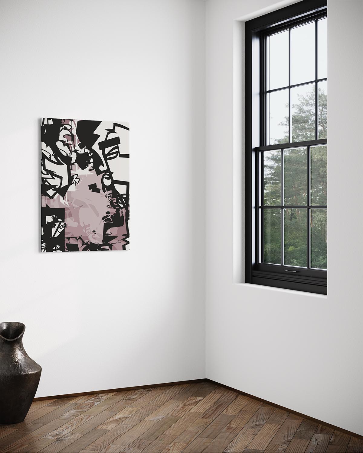 URBAN JUNGLE V01 | Modern stylized canvas art print