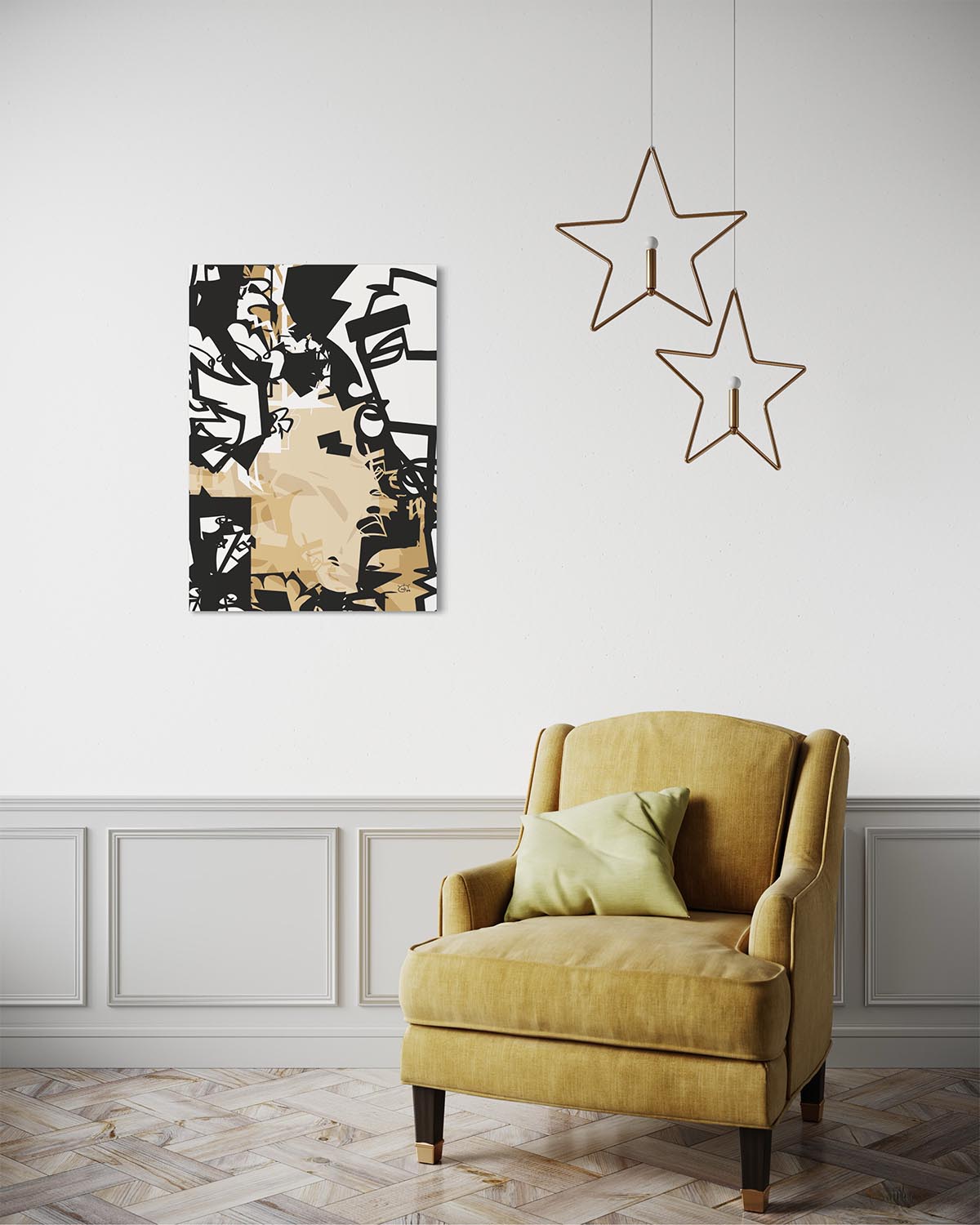 URBAN JUNGLE V01 | Modern stylized canvas art print