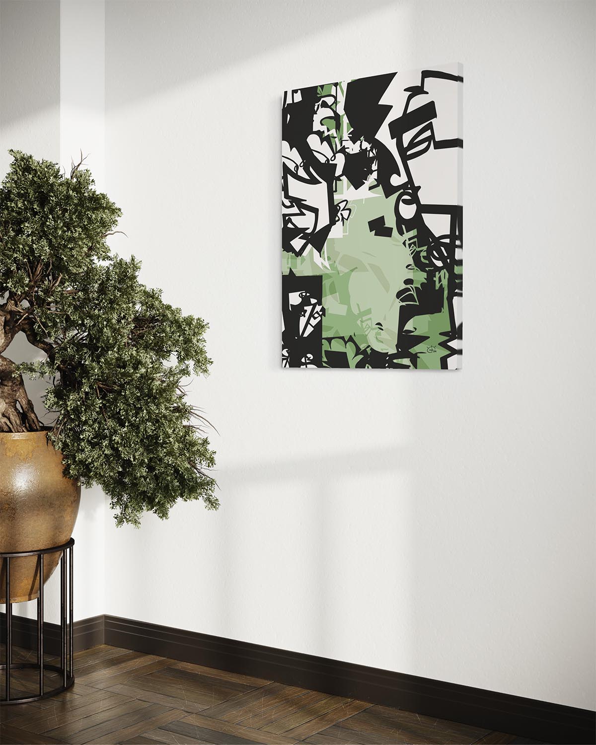 URBAN JUNGLE V01 | Modern stylized canvas art print
