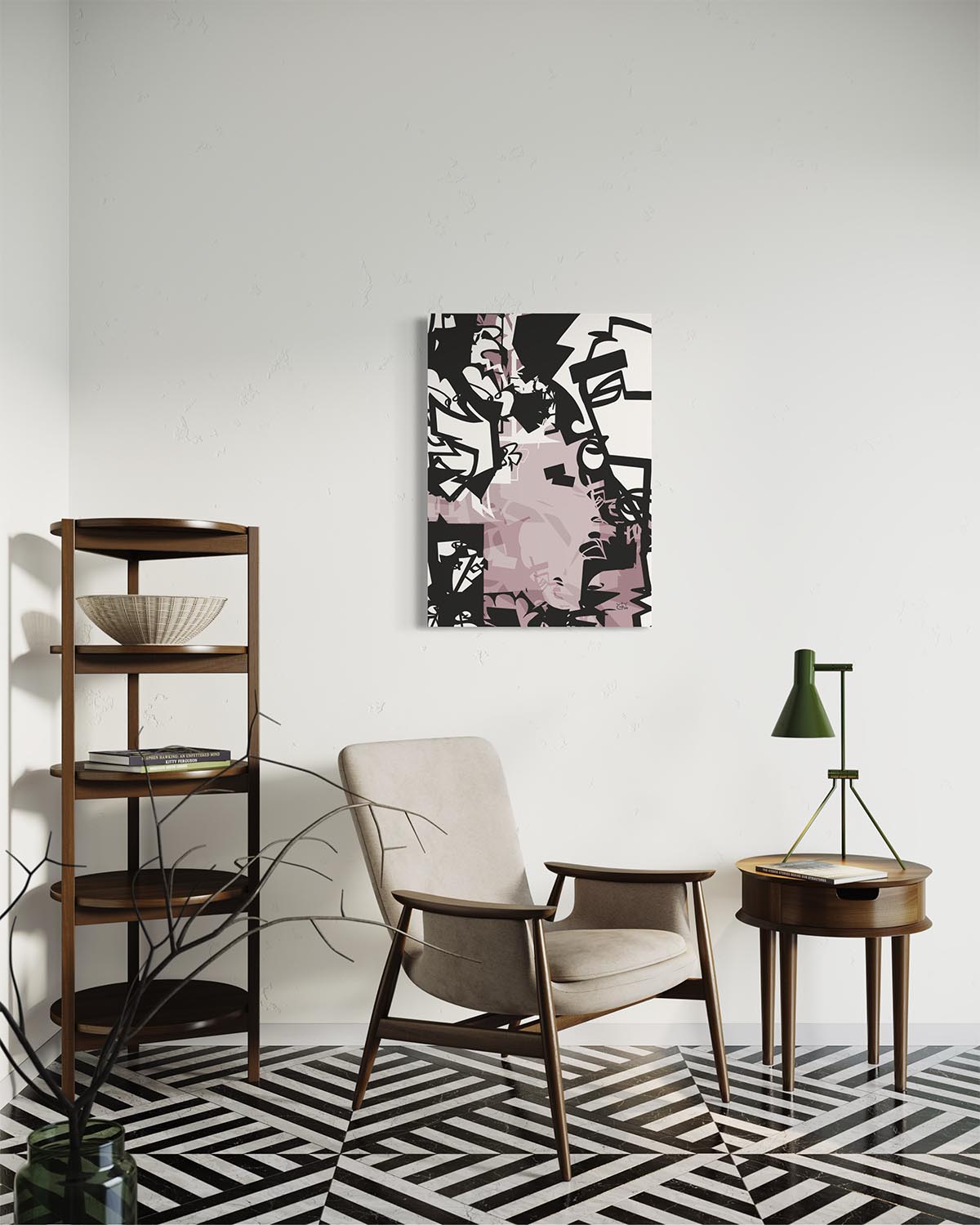 URBAN JUNGLE V01 | Modern stylized canvas art print