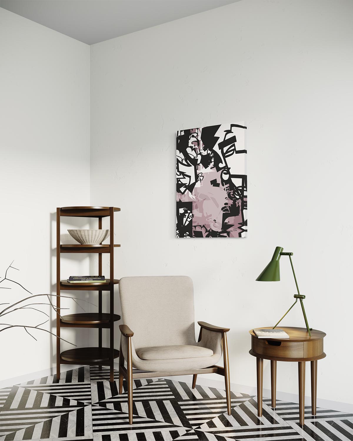 URBAN JUNGLE V01 | Modern stylized canvas art print