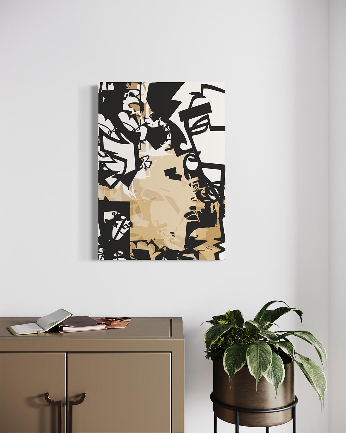 URBAN JUNGLE V01 | Modern stylized canvas art print