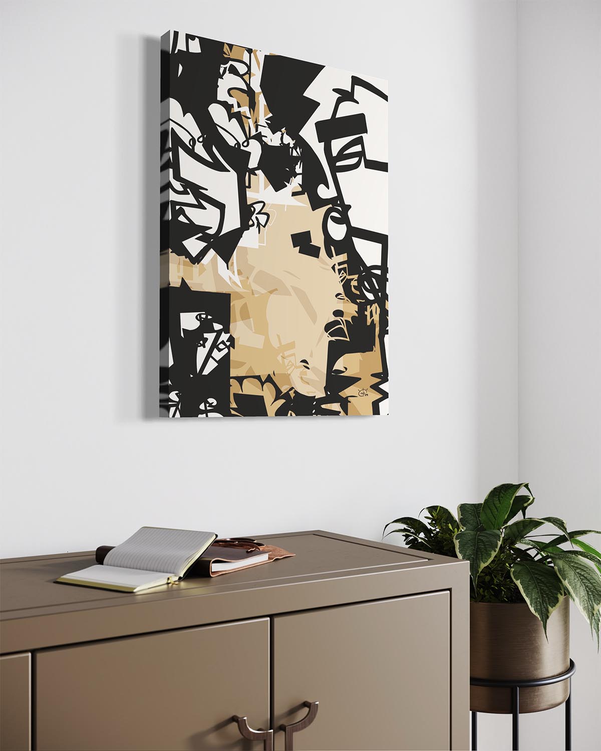 URBAN JUNGLE V01 | Modern stylized canvas art print