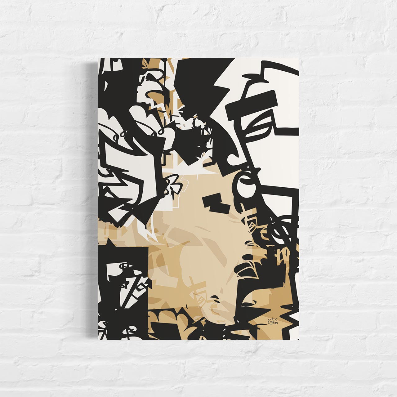 URBAN JUNGLE V01 | Modern stylized canvas art print