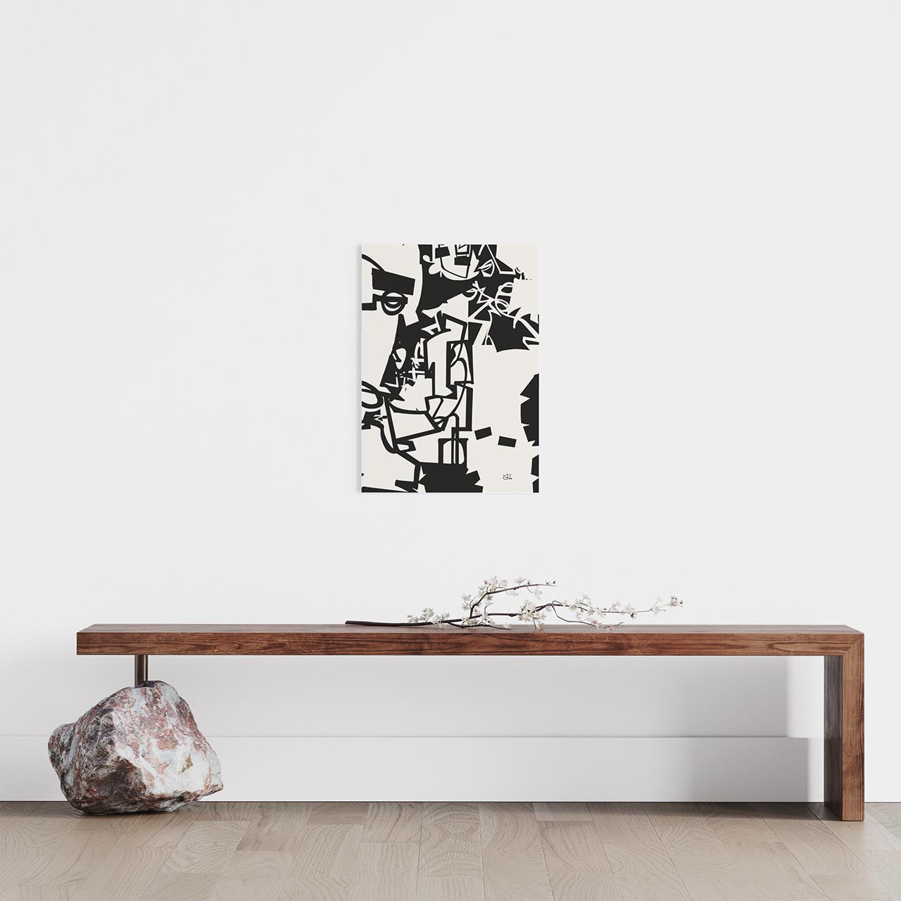 URBAN JUNGLE V02 | Modern one line stylized art poster