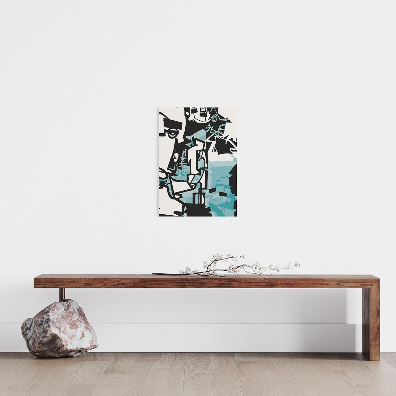 URBAN JUNGLE V02 | Modern one line stylized art poster
