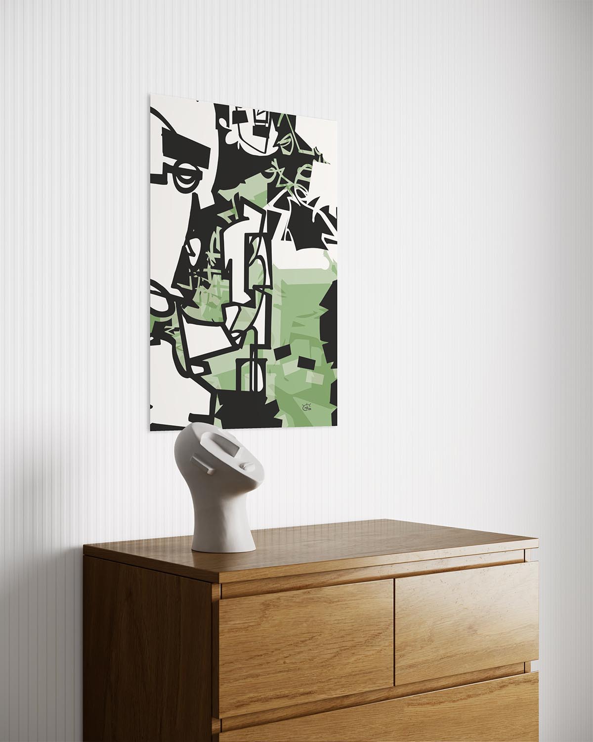 URBAN JUNGLE V02 | Modern one line stylized art poster