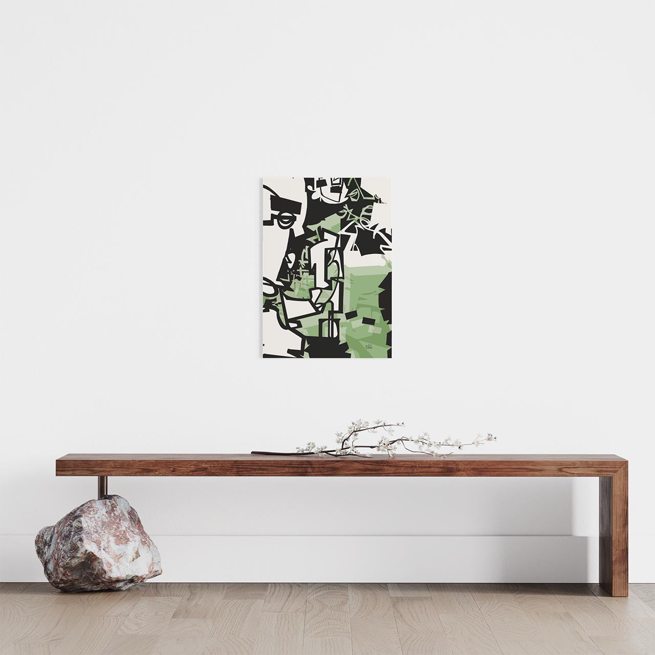 URBAN JUNGLE V02 | Modern one line stylized art poster