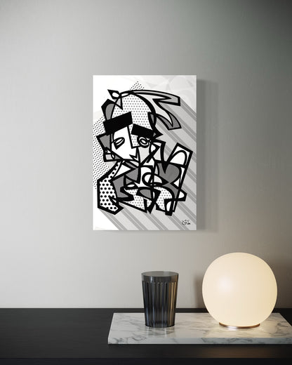 TIM IDO | Stylized modern abstract canvas art print